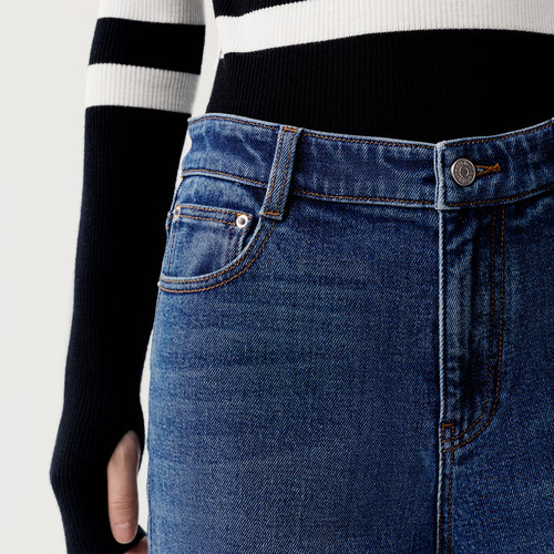 indicia标记商场同款2025秋冬季新款女装牛仔裤F2D5NK485F - 图3