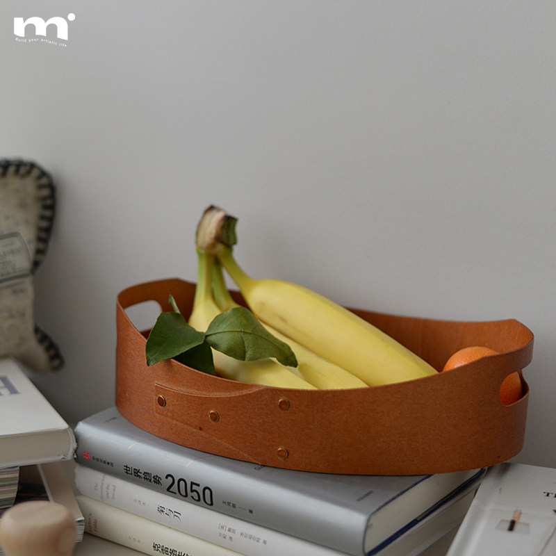 ins手工实木复古风夏克盒手提托盘椭圆形收纳盒北欧化妆置物盒,淘宝优惠券,粉丝福利购,淘宝优惠卷