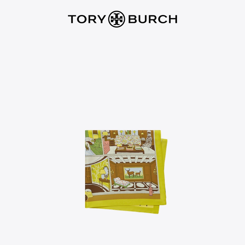 【季末礼遇】TORY BURCH汤丽柏琦印花方巾围巾 154220-图0