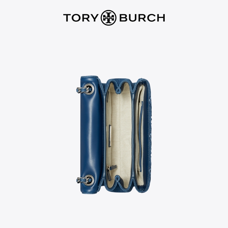 【抢先购】TORY BURCH 汤丽柏琦 FLEMING小号丹宁单肩包 154739 - 图3