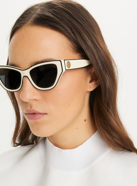 【季末礼遇】TORY BURCH汤丽柏琦复古猫眼框太阳眼镜墨镜 TY7206U