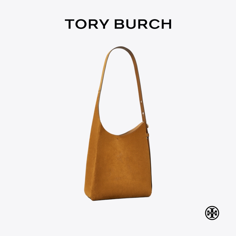 TORY BURCH 汤丽柏琦 ROMY 小号绒面革手提肩背HOBO包女包 178267 - 图3