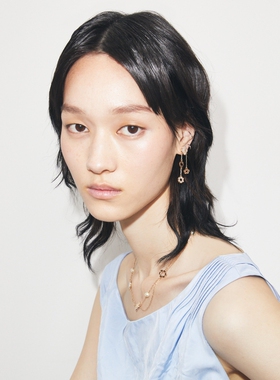 TORY BURCH 汤丽柏琦 勿忘我系列 四叶草叠层项链 167324