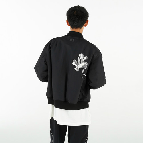 Y3 Y-3 海外直邮 正品 男士潮牌刺绣棒球服夹克外套情侣款 IR7105 - 图0
