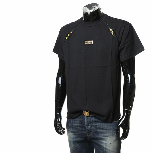 Versace/范思哲 VJ 男士奢潮巴洛克印花短袖T恤 78GAH608 J0001 - 图0
