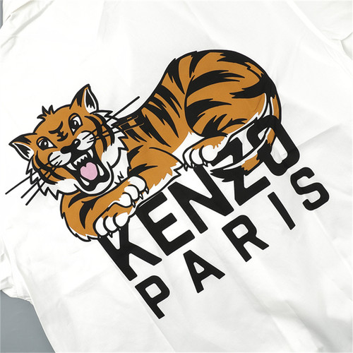 KENZO高田贤三 男士潮牌老虎印花时尚休闲长袖衬衫 FF55CH4299P3 - 图3