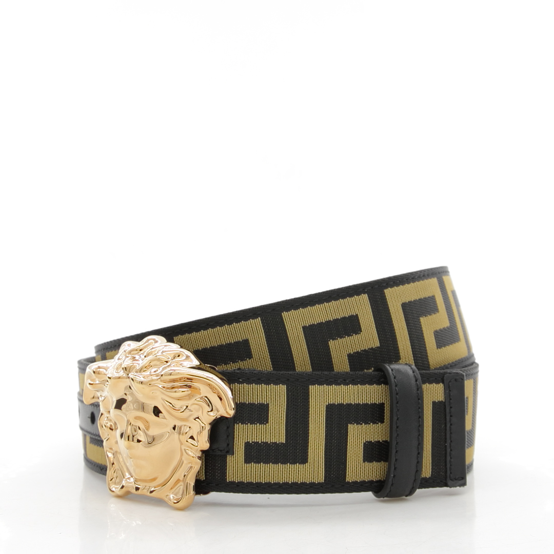 Versace/范思哲 男士奢华金头美杜莎帆布腰带皮带 DCU8061 DNAS62 - 图0