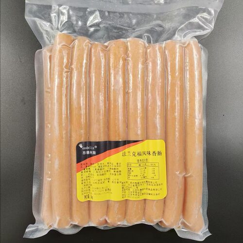 昂德利斯热狗肠法兰克福香肠德国风味脆皮西餐商用德国风味热狗肠 - 图2
