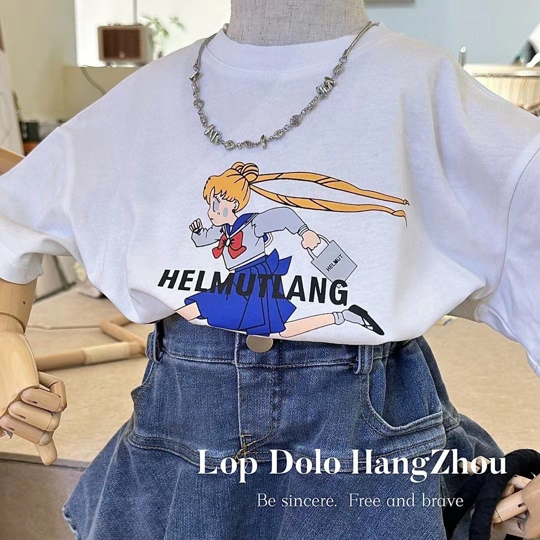 女童牛仔裙裤半身裙蛋糕裙25夏装洋气儿童女孩防走光短裙套装T恤,淘宝优惠券,粉丝福利购,淘宝优惠卷