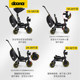 Doona folding three-wheel stroller
