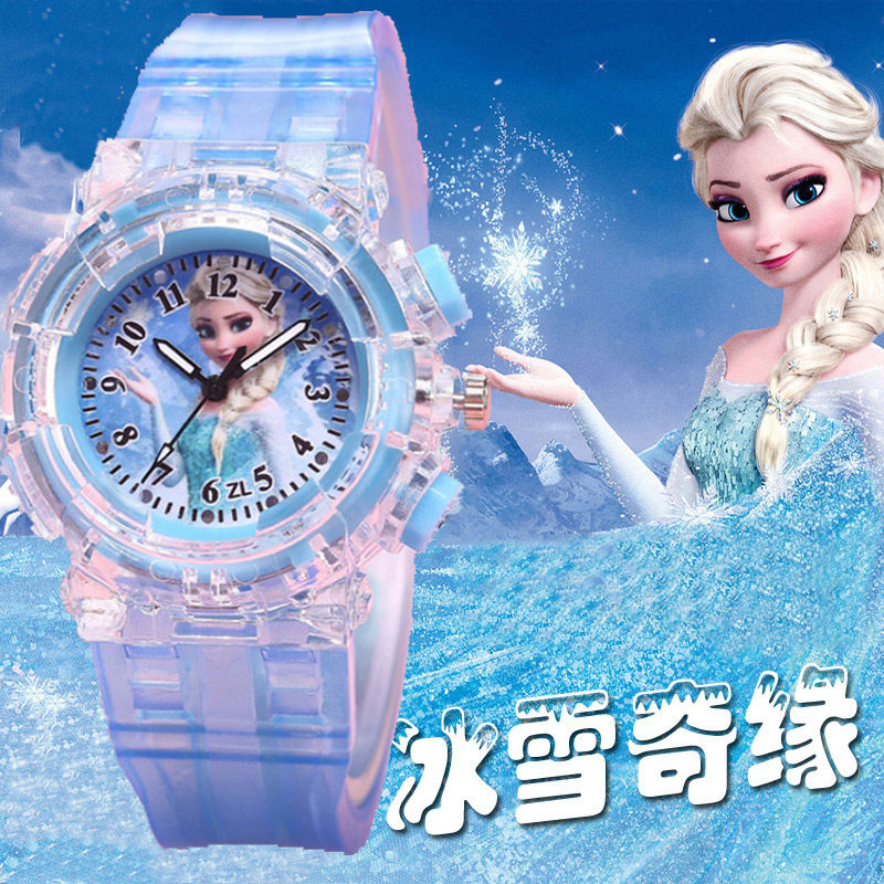 公主儿童电子发光卡通幼儿园4手表 童妙母婴儿童玩具表