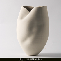 Home Silent Wind Vegetarian color Ceramic Vase Pendulum-like Rooms Apartment for sale in Minjuku Tea Room Book Room Tabletop Genguan Flower Arranger