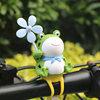 Cute Little Frog Windmill Bamboo Dragonfly Battery Bicycle Car Electric Motorcycle Decoration Gift for Best Friend