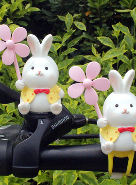 创意可爱兔子自行车招财猫装饰品