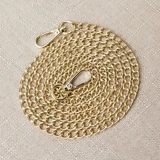 Сумка, цепь, аксессуары, ремешок для сумки, бретели, золотая черная цепочка, не выцветает