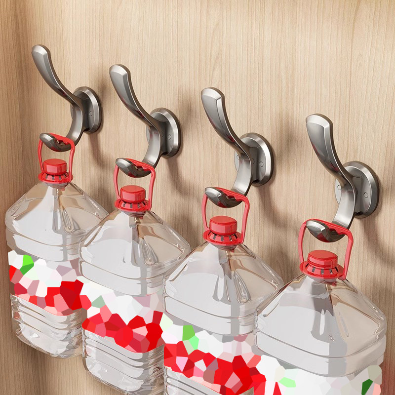 单钩挂衣钩衣柜挂衣架进门玄关衣帽钩壁挂式墙壁打孔固定单个挂钩 - 图3