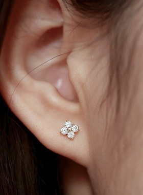 四叶草项链满钻手链S925纯银