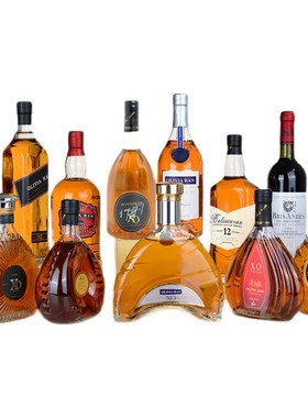 优选酒柜装饰品摆件现代简约客厅创意高J档轻奢仿真酒瓶电视柜拍