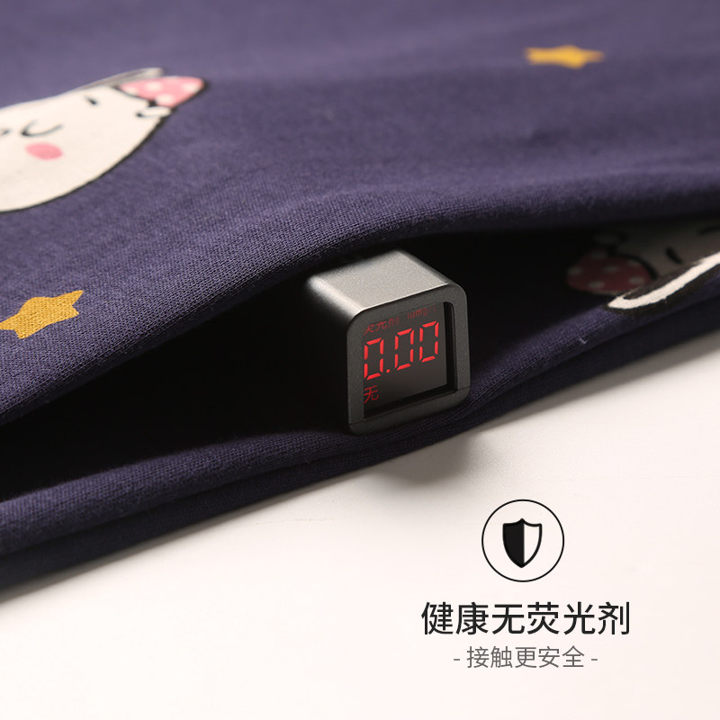 芬腾长袖纯棉韩版可爱春秋宽松睡衣 芬腾outlets店睡衣/家居服套装