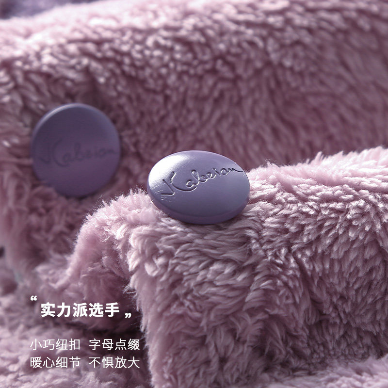 芬腾秋冬珊瑚绒连帽卡通长款睡袍 芬腾outlets店睡袍/浴袍