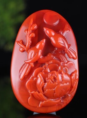 天然南红玛瑙大日如来佛弥勒佛观音吊坠柿子红火焰红本命佛挂件