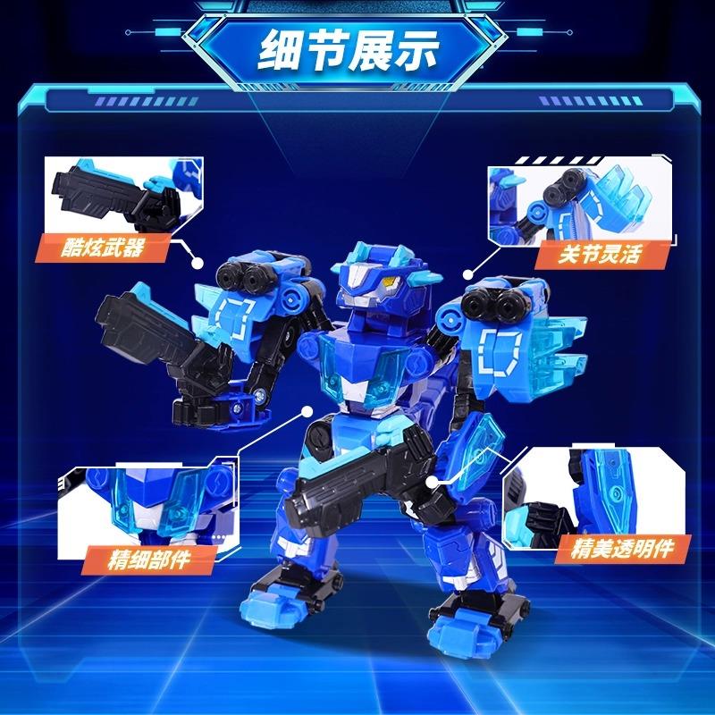心奇爆龙战车6魔方变形恐龙男孩机器人正版玩具暴新霸王龙金刚六X - 图3