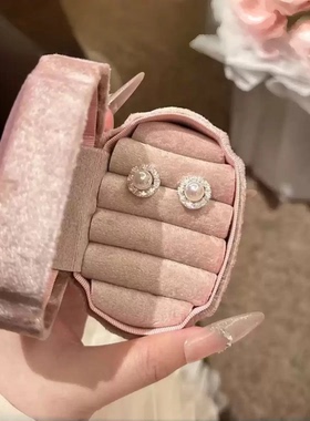 【实用主义】首饰盒项链戒指收纳盒耳钉耳环饰品珠宝盒复古便携女