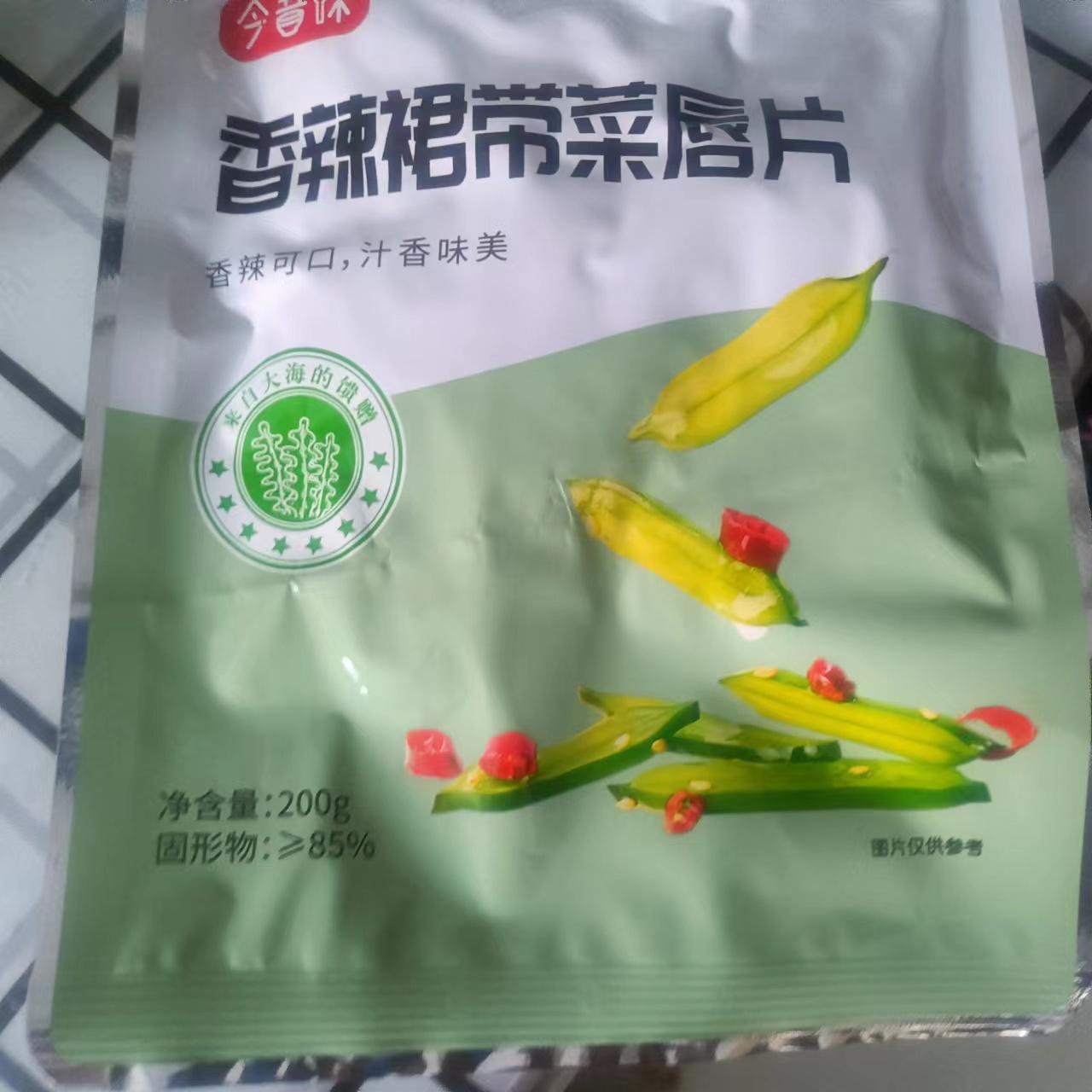 【梗段】香辣裙带菜梗段香辣海白菜解腻下饭小菜零食200克大连 - 图0