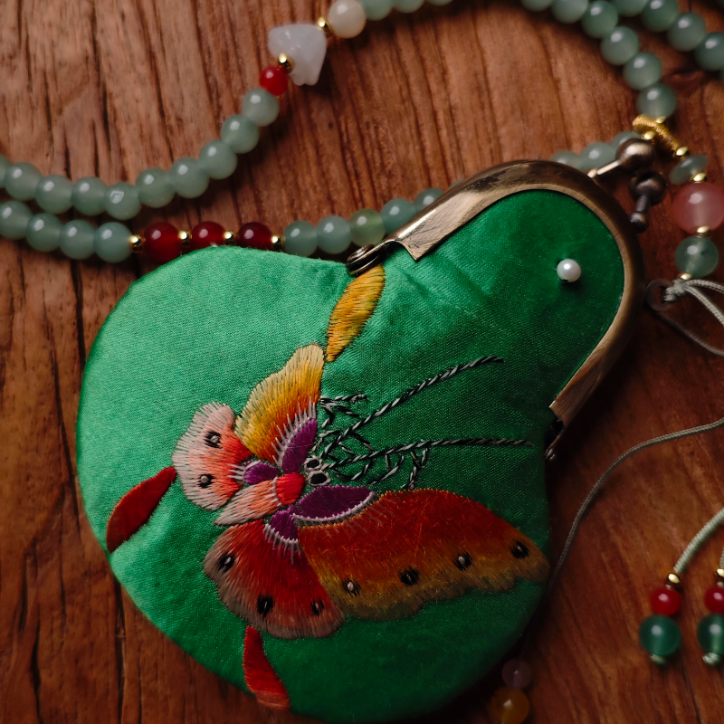 中国风旗袍中式手工刺绣老绣香囊香包香袋香袋香包孤品项链荷包,淘宝优惠券,粉丝福利购,淘宝优惠卷