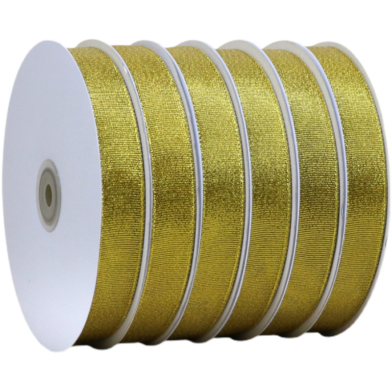 2cm金葱银葱蛋糕围边丝带烘焙打包绑带织带礼物包装带10卷装,淘宝优惠券,粉丝福利购,淘宝优惠卷
