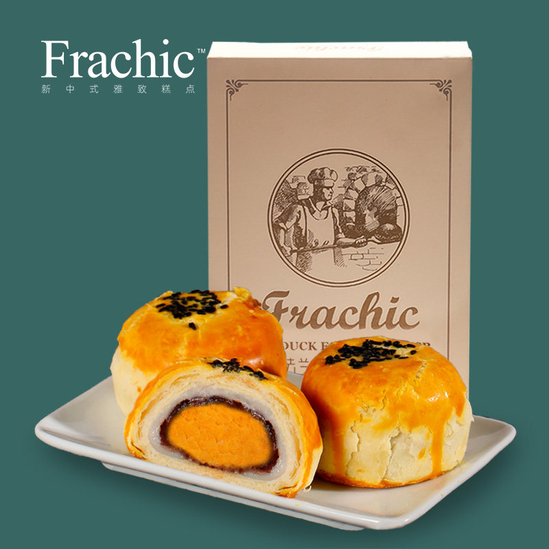 frachic法兰巧心55gx6蛋黄酥 法兰巧心传统糕点