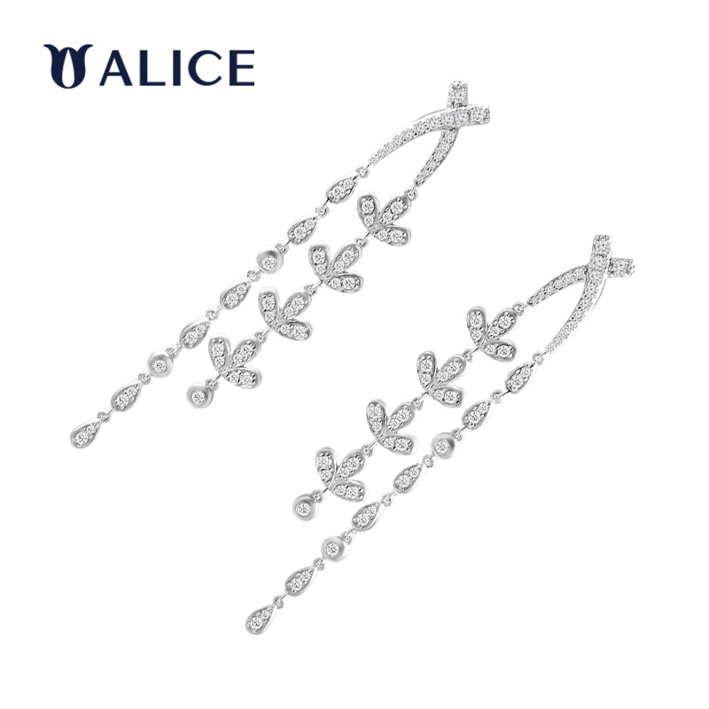 alice爱丽丝珠宝薰衣草系列银耳钉 ALICE珠宝耳环