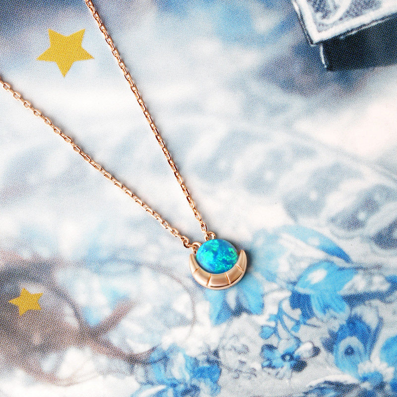 925银欧泊爱丽丝星空系列锁骨项链 ALICE珠宝项链