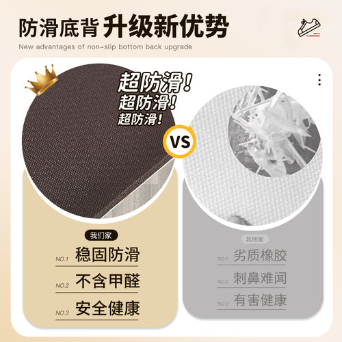 红色喜庆入户门地垫耐脏免洗pvc家用防滑玄关进门口脚垫子可裁剪 - 图1