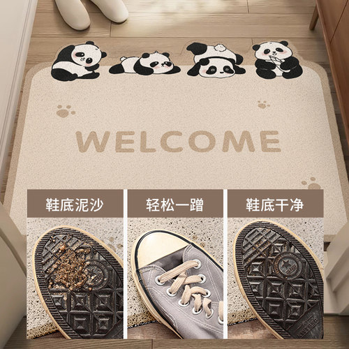 地垫入户门垫门口进门丝圈耐脏免洗pvc蹭土门垫玄关可裁剪地毯垫 - 图2