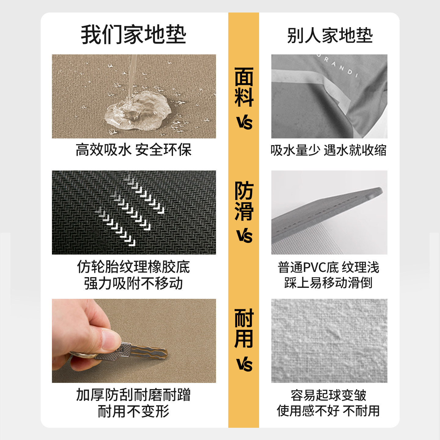 厨房专用吸水地垫防滑防油免洗脚垫2025新款家用硅藻泥长条地毯子,淘宝优惠券,粉丝福利购,淘宝优惠卷