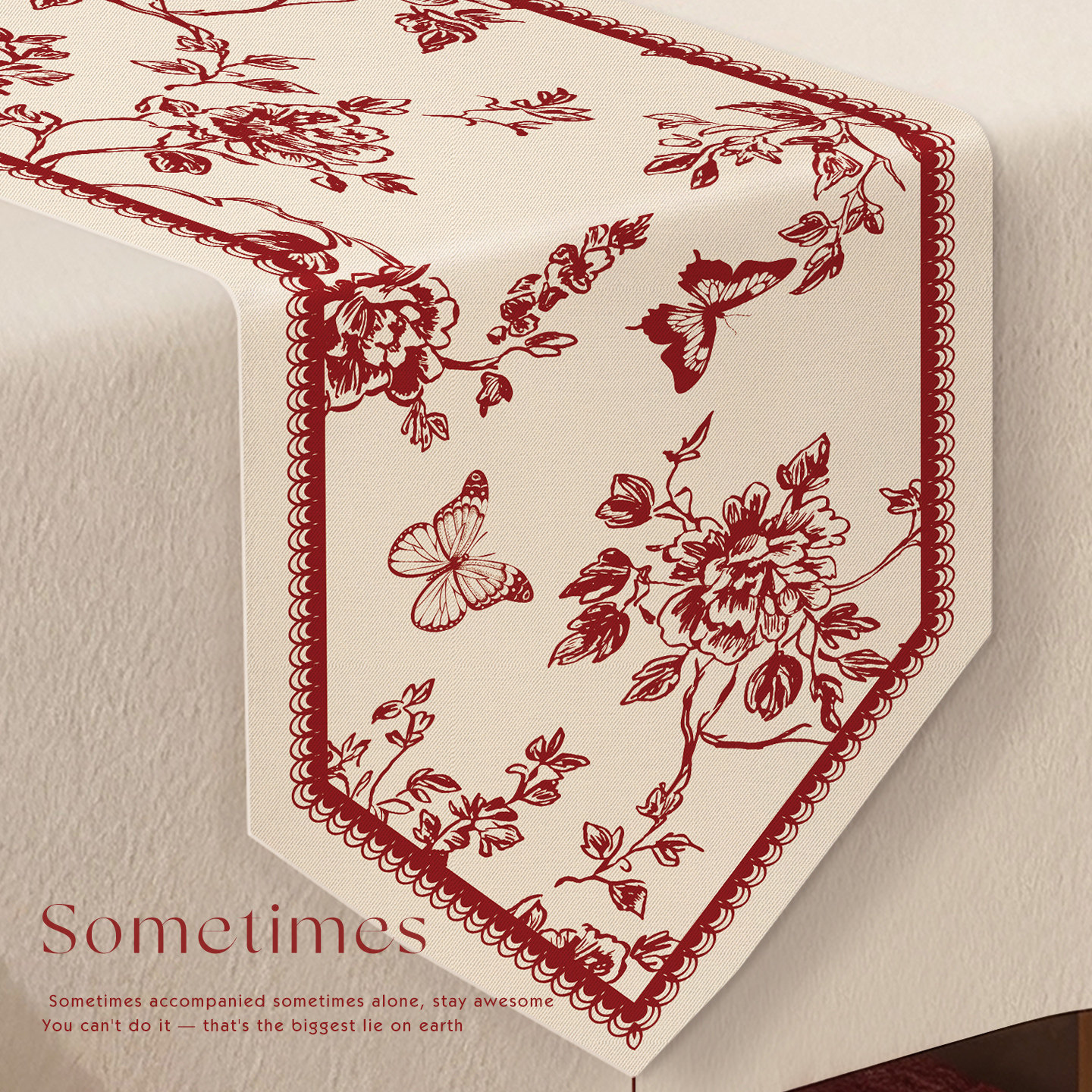 新年桌旗红色喜庆高级新中式轻奢餐桌中间长条装饰电视柜茶几盖布,淘宝优惠券,粉丝福利购,淘宝优惠卷