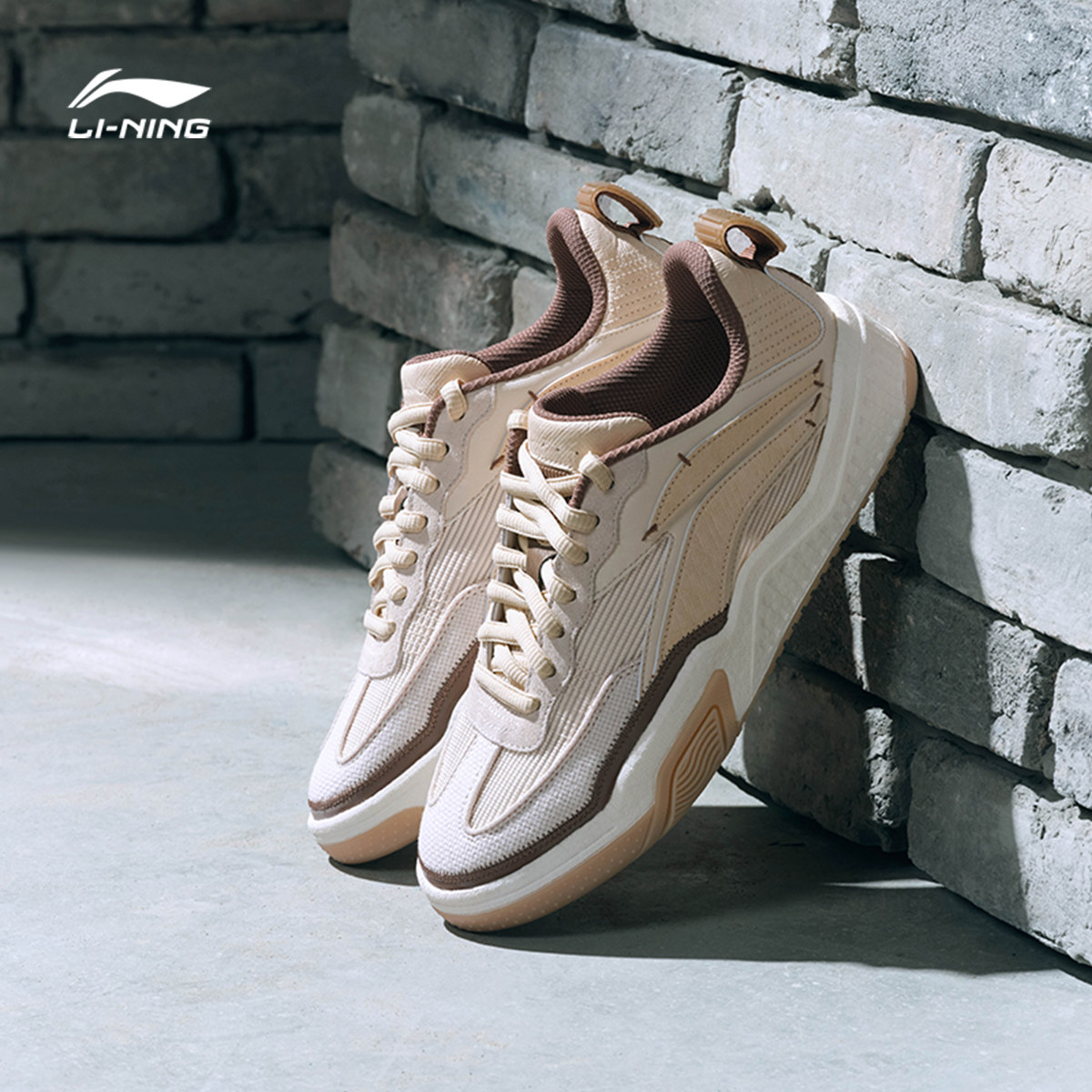 李宁休闲鞋男鞋天迹减震回弹板鞋男士滑板鞋反光低帮运动鞋