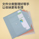 Deli file bag Morandi color transparent