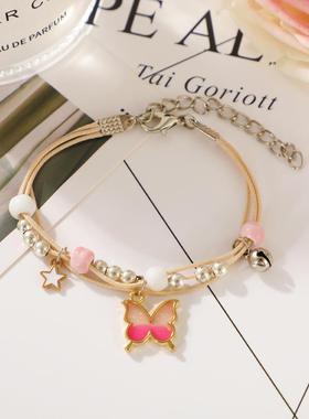 female student sweet bracelet couple hand rope欧美流行手链女