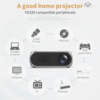 Mini Projector Portable Led Projector Audio Home Theatre