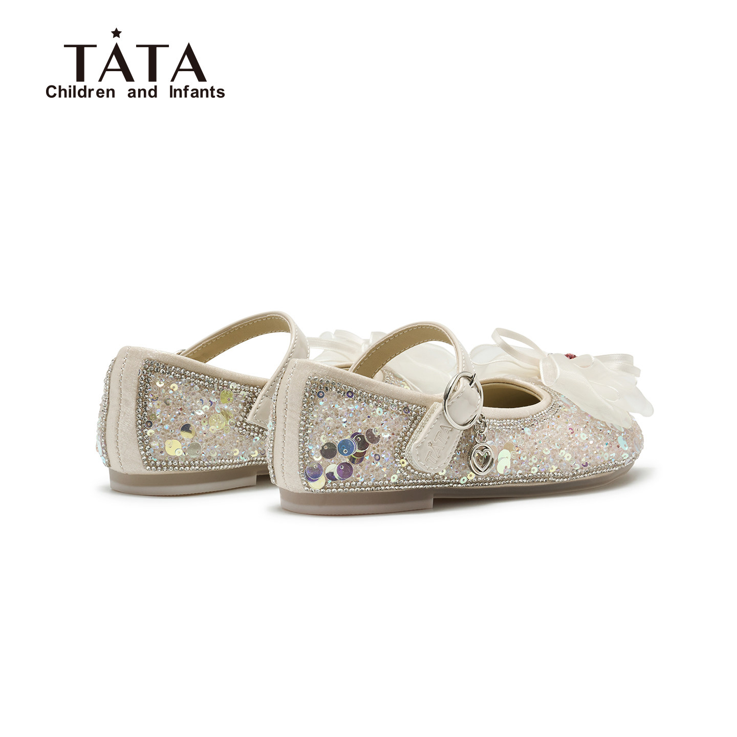 tata他她童鞋女童公主鞋透气艾莎女宝宝单鞋儿童小女孩闪闪水晶鞋,淘宝优惠券,粉丝福利购,淘宝优惠卷