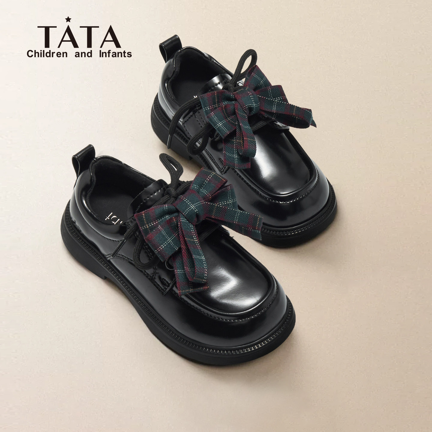 他她儿童小皮鞋女童乐福鞋春季新款英伦黑色童鞋小女孩软底公主鞋,淘宝优惠券,粉丝福利购,淘宝优惠卷