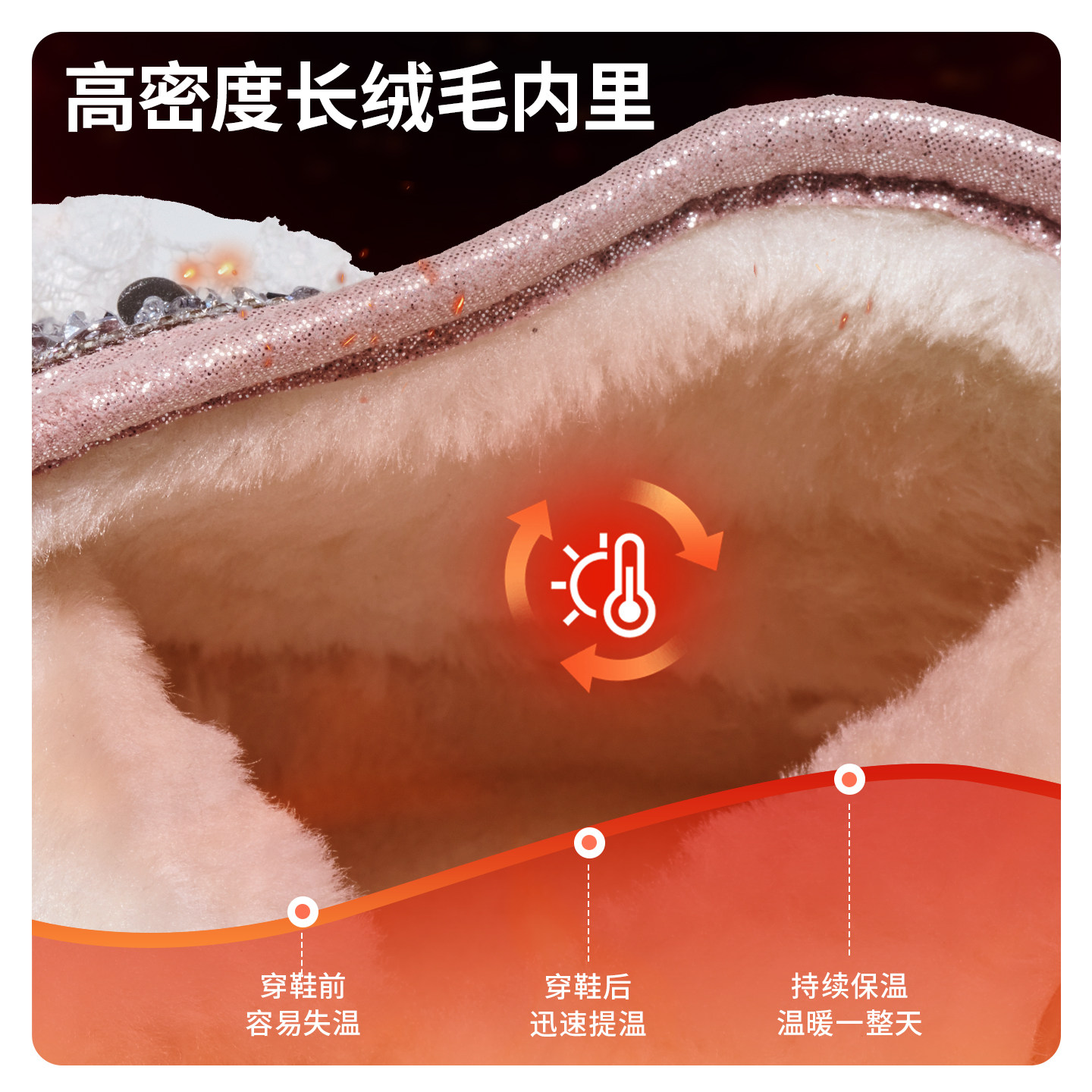 TATA他她童鞋加绒保暖雪地靴女童加厚二棉鞋公主靴运动靴户外防滑,淘宝优惠券,粉丝福利购,淘宝优惠卷