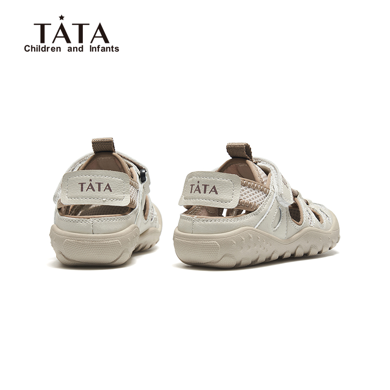 TATA童鞋儿童运动网鞋包头凉鞋男女童户外溯溪鞋宝宝鞋软底透气鞋 - 图3