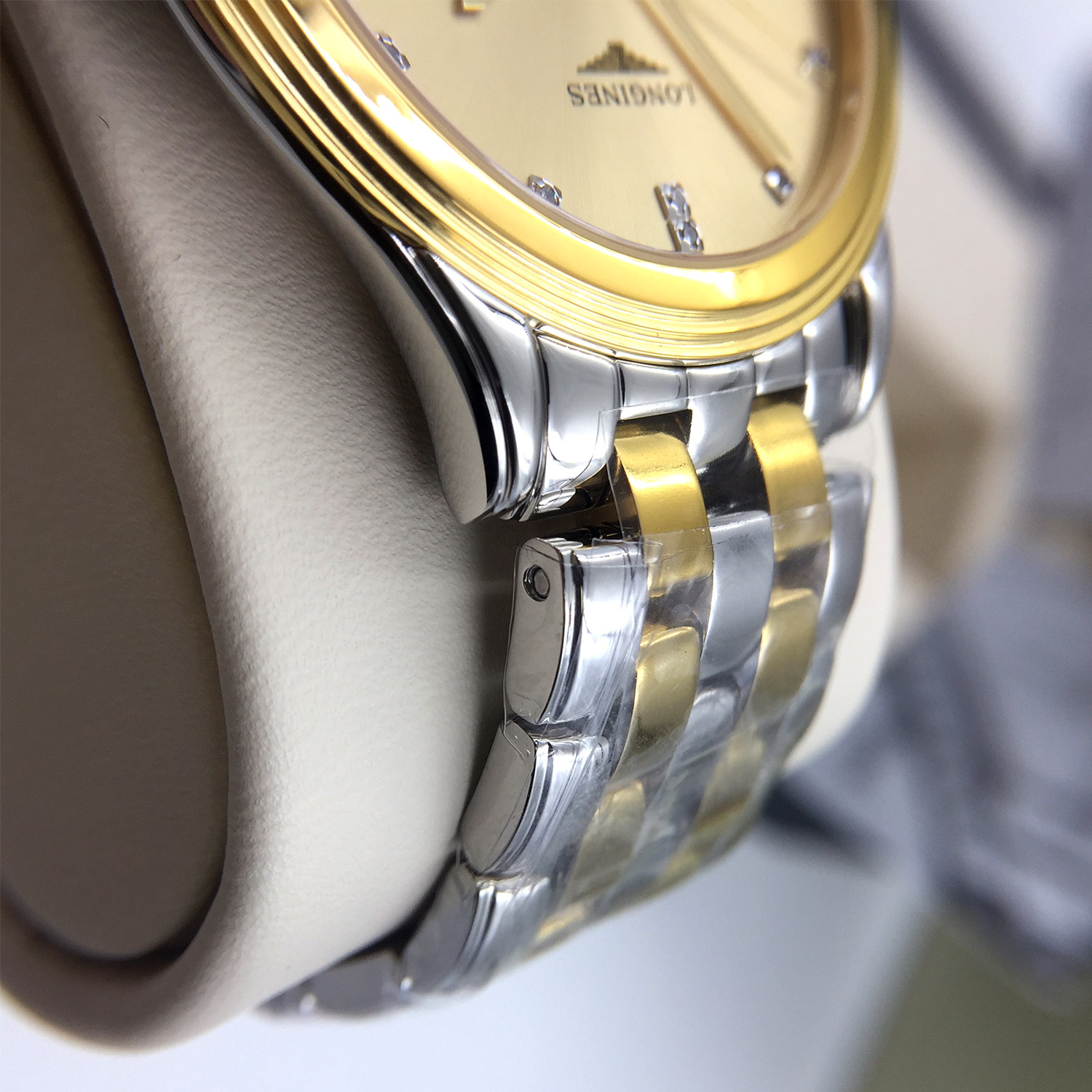 瑞士浪琴longines正品军旗真钻男表 运洪金海外瑞士腕表