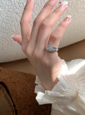 尾戒中古风vintage雕花镶钻