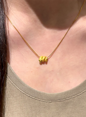 新中式蛇年卷卷蛇吊坠一颗两戴可当转运珠可当吊坠diy串珠