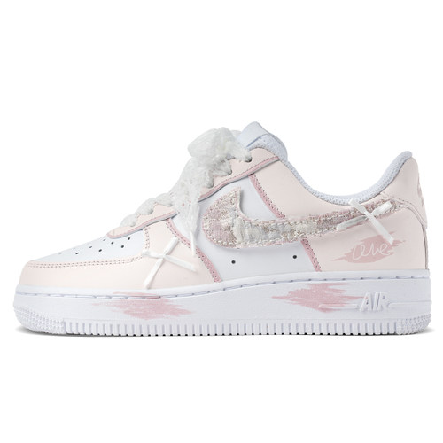 Nike Air Force 1 AF1空军一号七巧情人节礼物休闲板鞋女子定制鞋 - 图0
