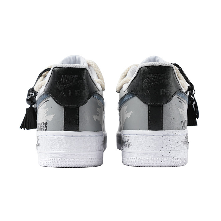 耐克Nike Air Force 1 AF1空军一号黑白拼搭休闲板鞋男女鞋定制鞋,淘宝优惠券,粉丝福利购,淘宝优惠卷